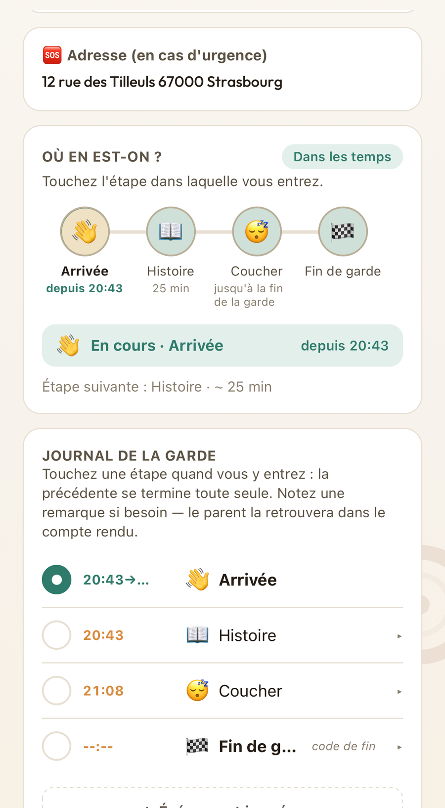 20:43 — elle est arrivée
